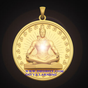 Lord Shiva Aghoreshwar Tantra Pendant 24 KT Gold Plated
