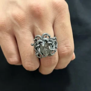 Greek Mythology Monster Venomous Snakes Medusa Ring Men woman Sexual Empowering