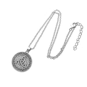 Silver triquetra pendant wiccan necklaces
