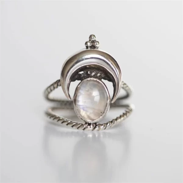 Athira Amulet Moon Chandra Yantra Talisman Ring - Image 3