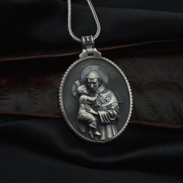 Saint Anthony Men's Pendant Necklace For Women Jewellery - Image 2