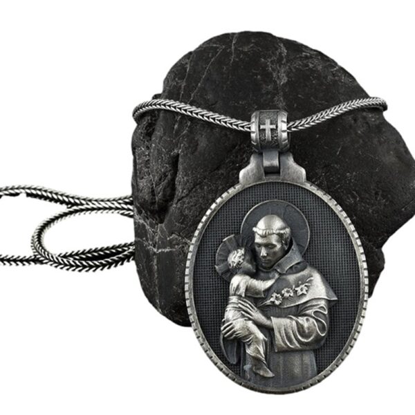 Saint Anthony Men's Pendant Necklace For Women Jewellery - Image 6