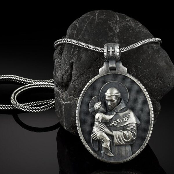 Saint Anthony Men's Pendant Necklace For Women Jewellery