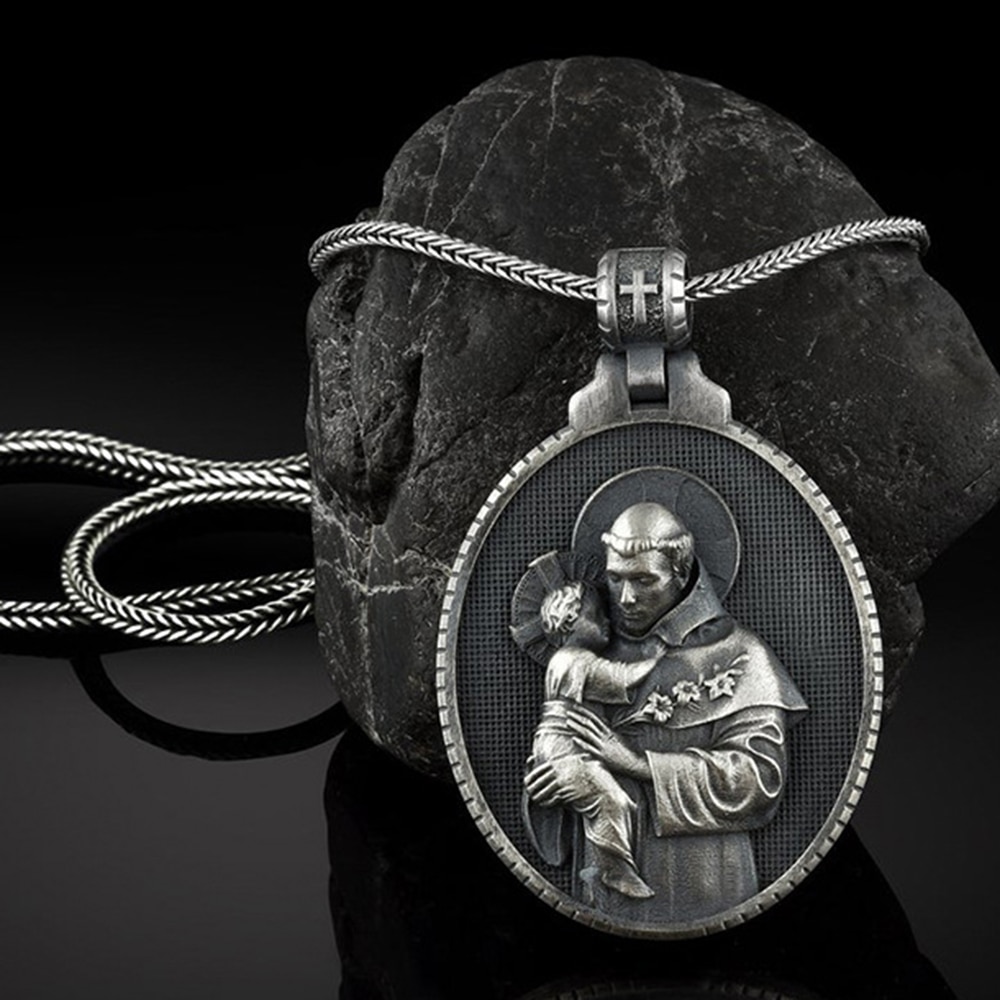 Saint Anthony Men’s Pendant Necklace For Women Jewellery