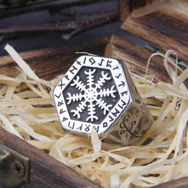 Loli Nordic Compass Ring for Men – Viking Vegvisir Ring for Protection, Guidance & Spiritual Awakening - Image 6