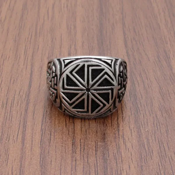 Nordic Kolovrat Ring – Viking Sun Wheel Symbol of Strength, Prosperity & Protection - Image 4
