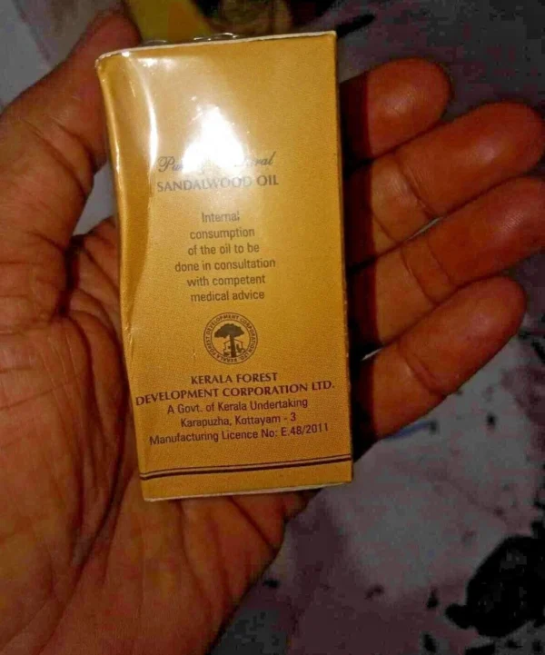 Sandalwood Oil Original Pure Natural Marayoor Forest Real Chandan Oil 5ml