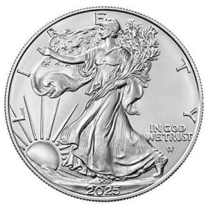 2025 American Silver Eagle Coin – .999 Fine Silver, Uncirculated
