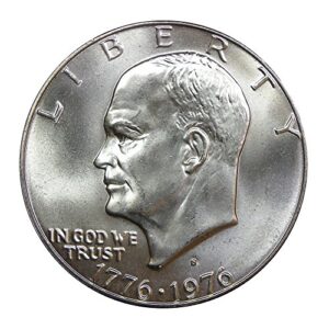 1976-S Eisenhower Silver Dollar Coin – 40% Silver, Mint State
