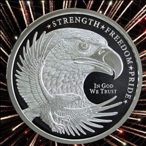 1 Troy Oz Silver Eagle Round (.999 Fine Silver) | USA Minted
