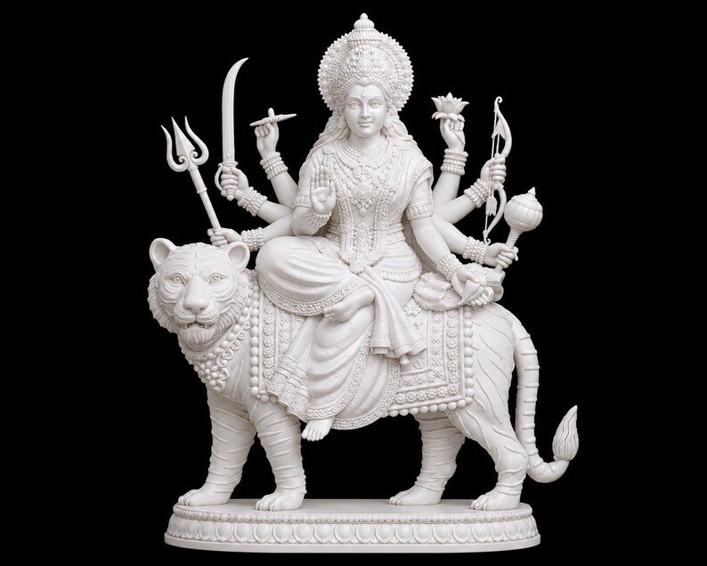 Goddess Durga Statue for Spiritual Home Decor