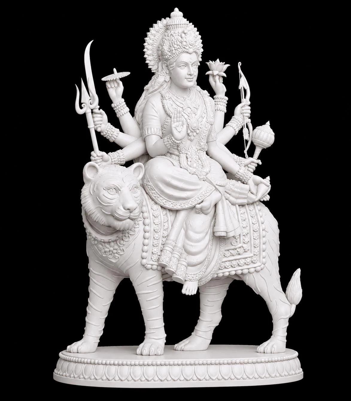 Goddess Durga Statue for Spiritual Home Decor