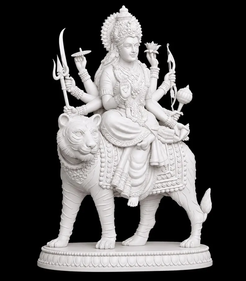 Goddess Durga Statue for Spiritual Home Decor