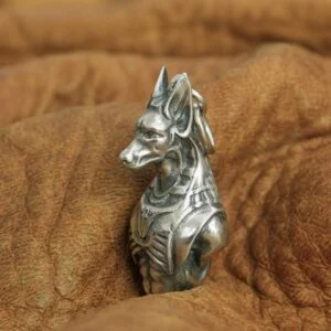 925 Sterling Silver Anubis Pendant Mens Biker Pendant