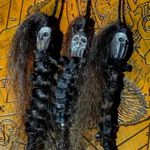 Voodoo Poppet with Snake Bone – For Manifestation, Protection & Occult Power