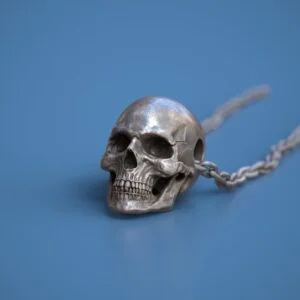 Bhairav Tantra Skull Pendant — Spiritual Protection Talisman for Power, Energy & Divine Shielding