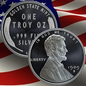 1 Troy Oz Lincoln Wheat Cent Silver Round (.999 Fine Silver)