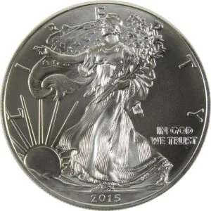 2015 American Silver Eagle – 1 oz .999 Fine Silver Bullion Dollar | Uncirculated Mint State | Iconic US Silver Coin